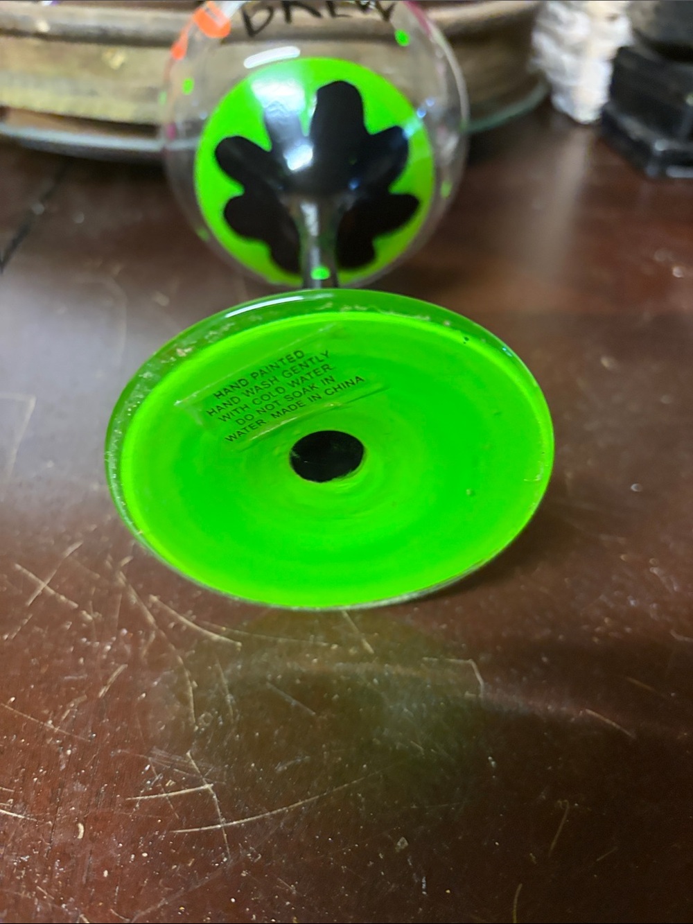 Witch's Brew Green Halloween Wine Glass - Unbranded - Picture 6 of 7